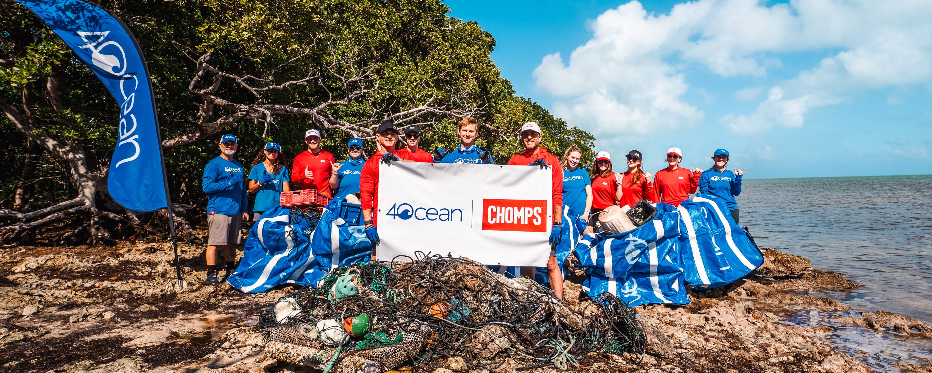 Chomps 4Ocean cleanup crew