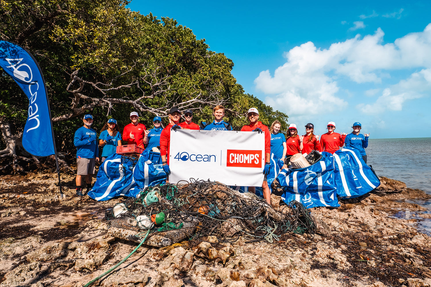 4Ocean Chomps cleanup crew