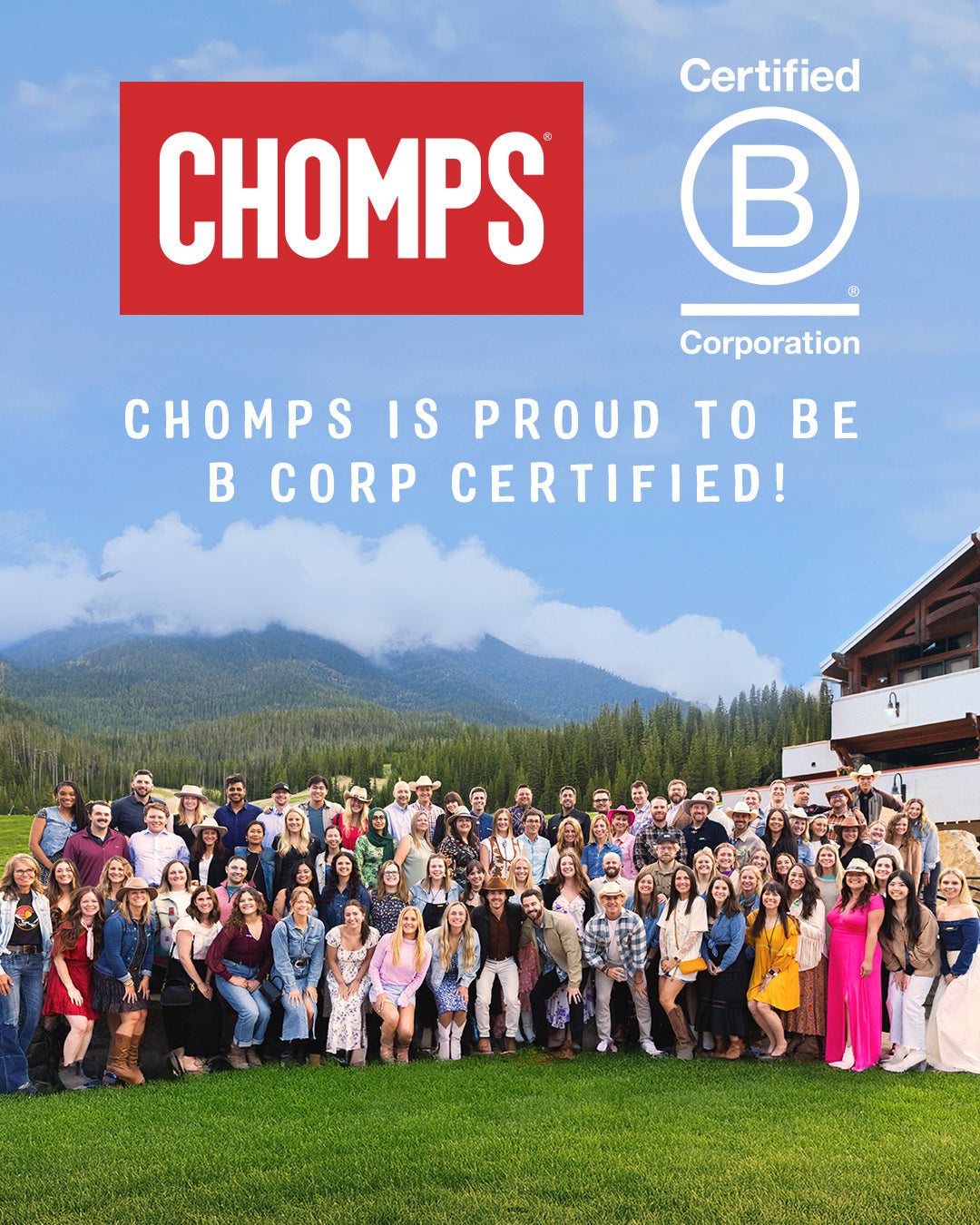 Chomps is proud to be B Corp certified